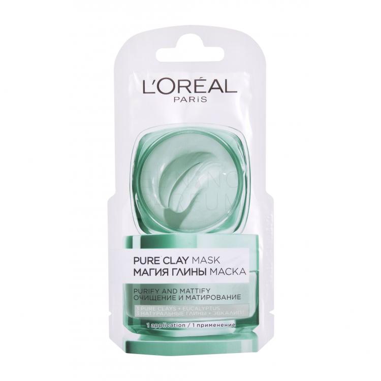 L&#039;Oréal Paris Pure Clay Purity Mask Maseczka do twarzy dla kobiet 6 ml