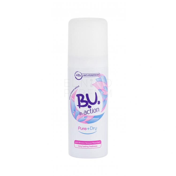 B.U. In Action Pure+Dry Dezodorant dla kobiet 50 ml