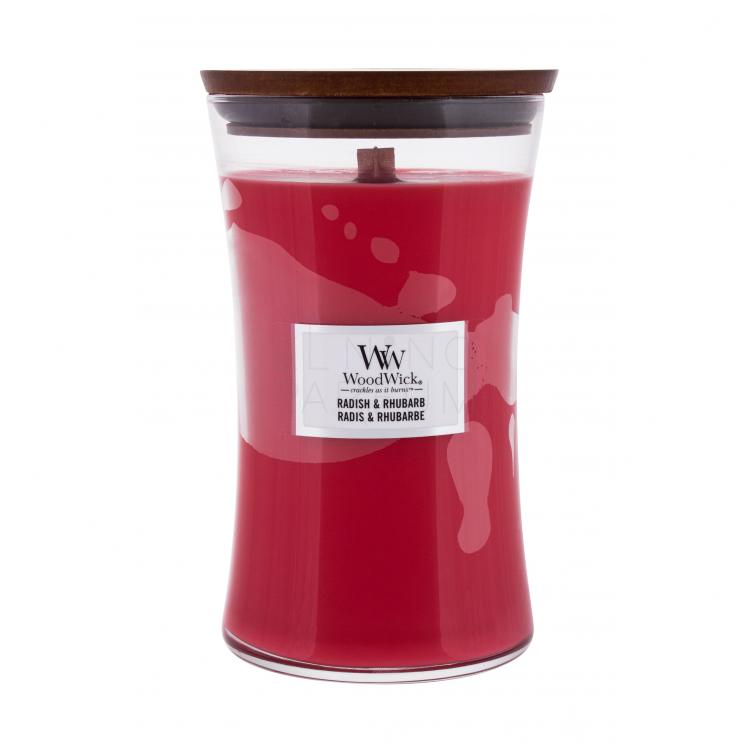 WoodWick Radish &amp; Rhubarb Świeczka zapachowa 610 g