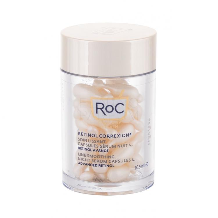 RoC Retinol Correxion Line Smoothing Advanced Retinol Night Serum Capsules Serum do twarzy dla kobiet 10,5 ml