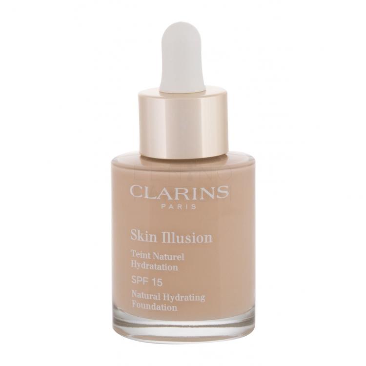 Clarins Skin Illusion Natural Hydrating SPF15 Podkład dla kobiet 30 ml Odcień 105 Nude