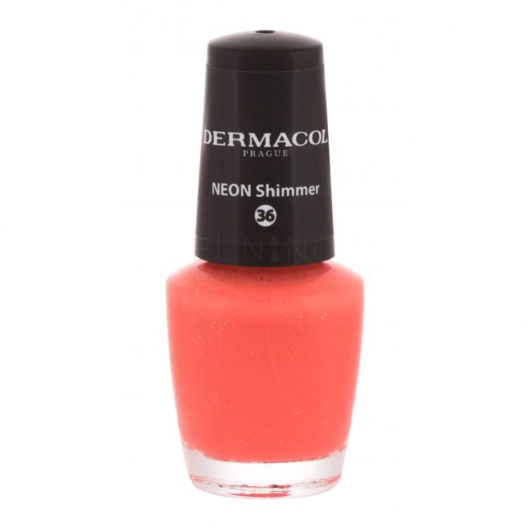 Dermacol Neon Lakier do paznokci dla kobiet 5 ml Odcień 36 Neon Shimmer