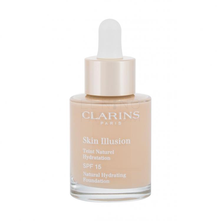 Clarins Skin Illusion Natural Hydrating SPF15 Podkład dla kobiet 30 ml Odcień 101 Linen
