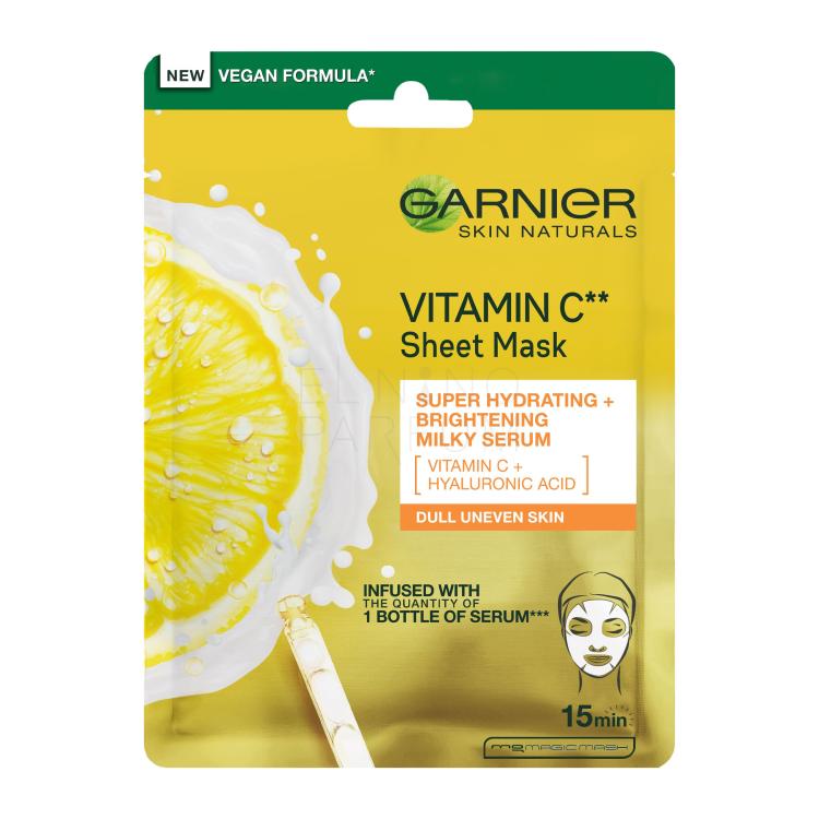 Garnier Skin Naturals Vitamin C Sheet Mask Maseczka do twarzy dla kobiet 1 szt