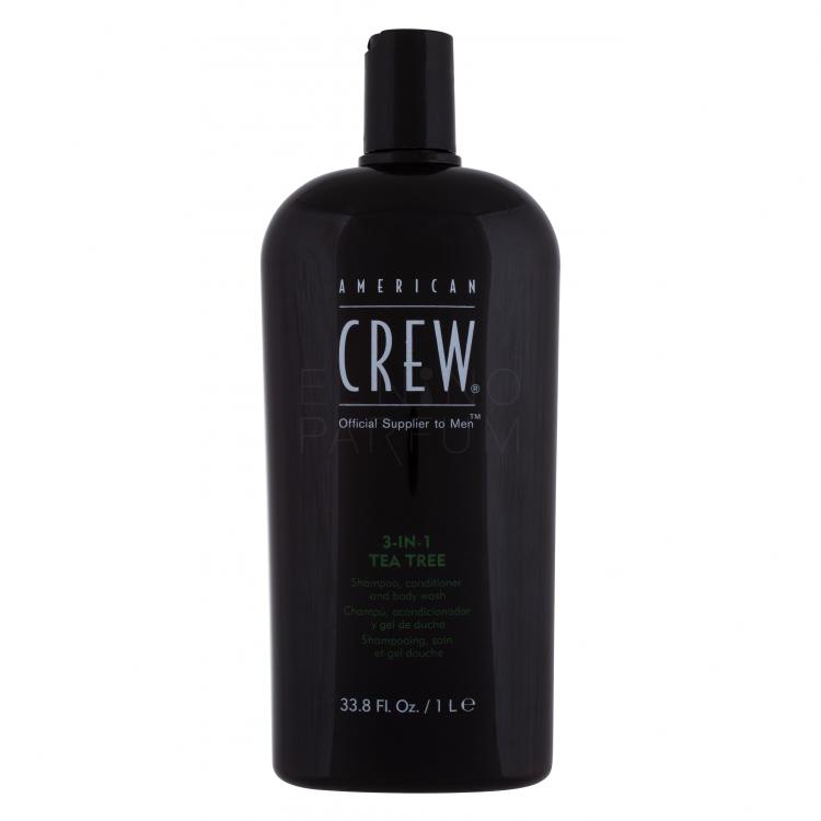 American Crew 3-IN-1 Tea Tree Szampon do włosów dla mężczyzn 1000 ml