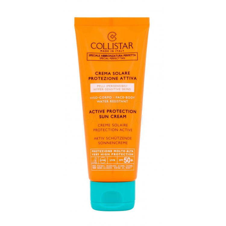 Collistar Special Perfect Tan Active Protection Sun Cream SPF50+ Preparat do opalania ciała 100 ml