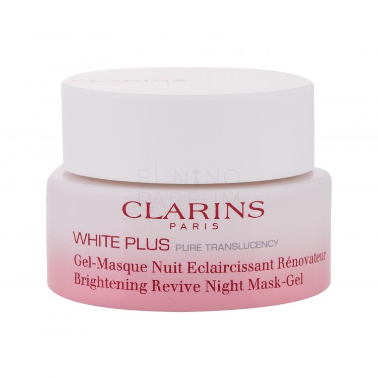 Clarins White Plus Brightening Revive Night Mask-Gel Maseczka do twarzy dla kobiet 50 ml