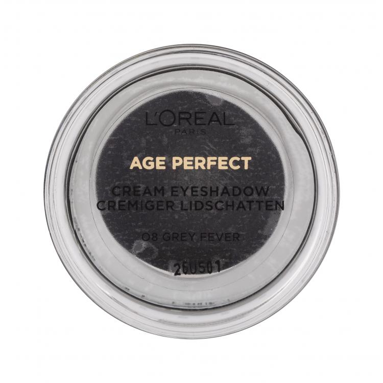 L&#039;Oréal Paris Age Perfect Cream Eyeshadow Cienie do powiek dla kobiet 4 ml Odcień 08 Grey Fever