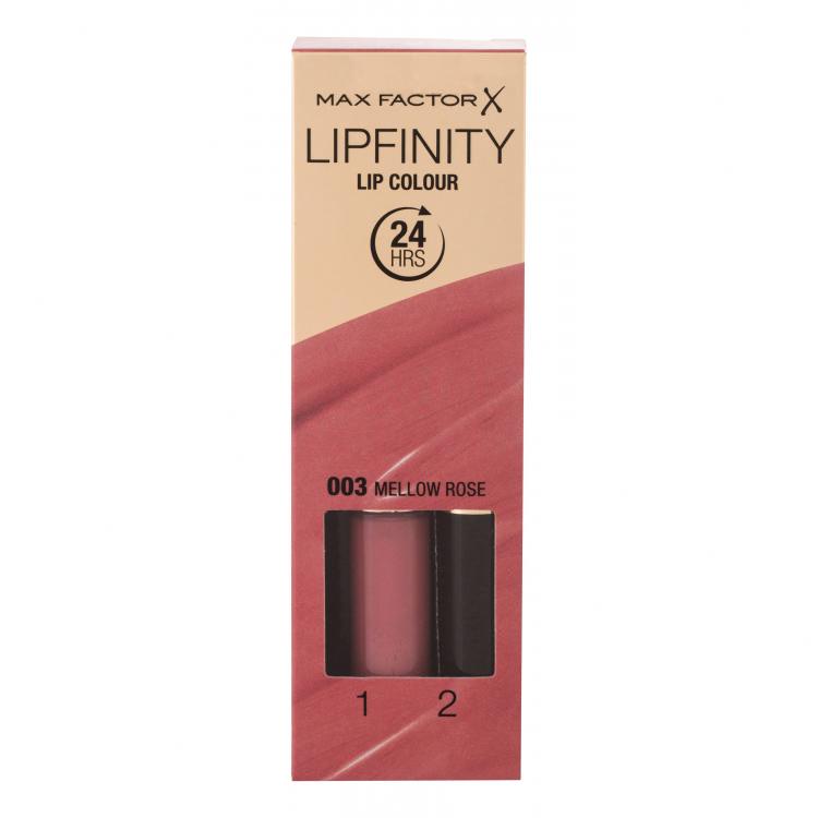 Max Factor Lipfinity 24HRS Lip Colour Pomadka dla kobiet 4,2 g Odcień 003 Mellow Rose Uszkodzone pudełko