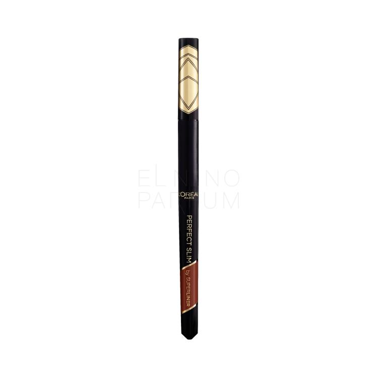 L&#039;Oréal Paris Super Liner Perfect Slim Waterproof Eyeliner dla kobiet 0,28 g Odcień 03 Brown