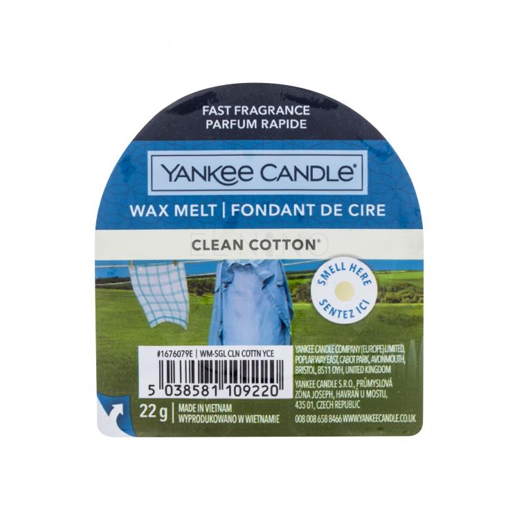 Yankee Candle Clean Cotton Zapachowy wosk 22 g