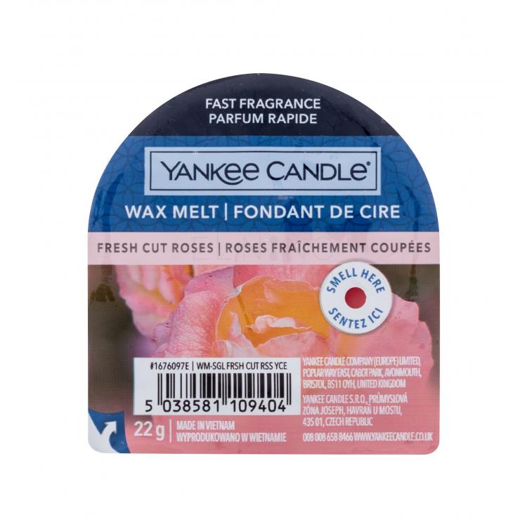 Yankee Candle Fresh Cut Roses Zapachowy wosk 22 g Uszkodzone opakowanie