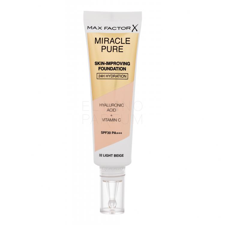 Max Factor Miracle Pure Skin-Improving Foundation SPF30 Podkład dla kobiet 30 ml Odcień 32 Light Beige