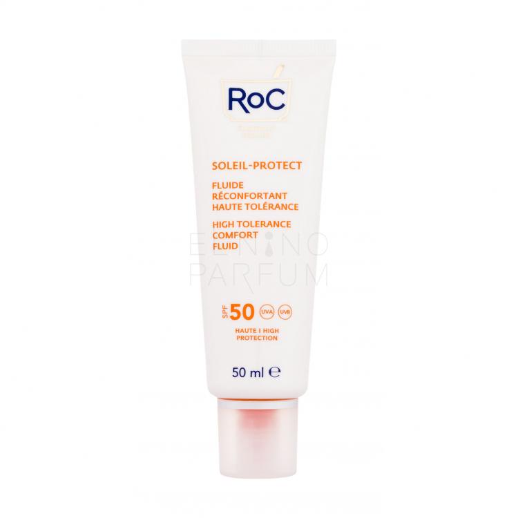 RoC Soleil-Protect High Tolerance Comfort Fluid SPF50 Preparat do opalania twarzy dla kobiet 50 ml