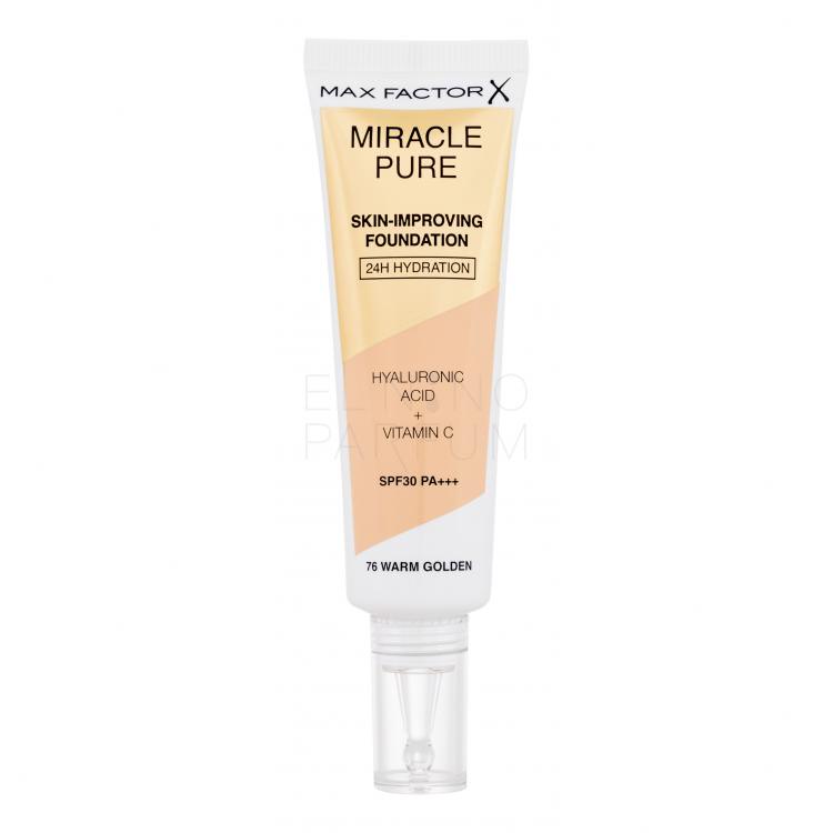 Max Factor Miracle Pure Skin-Improving Foundation SPF30 Podkład dla kobiet 30 ml Odcień 76 Warm Golden