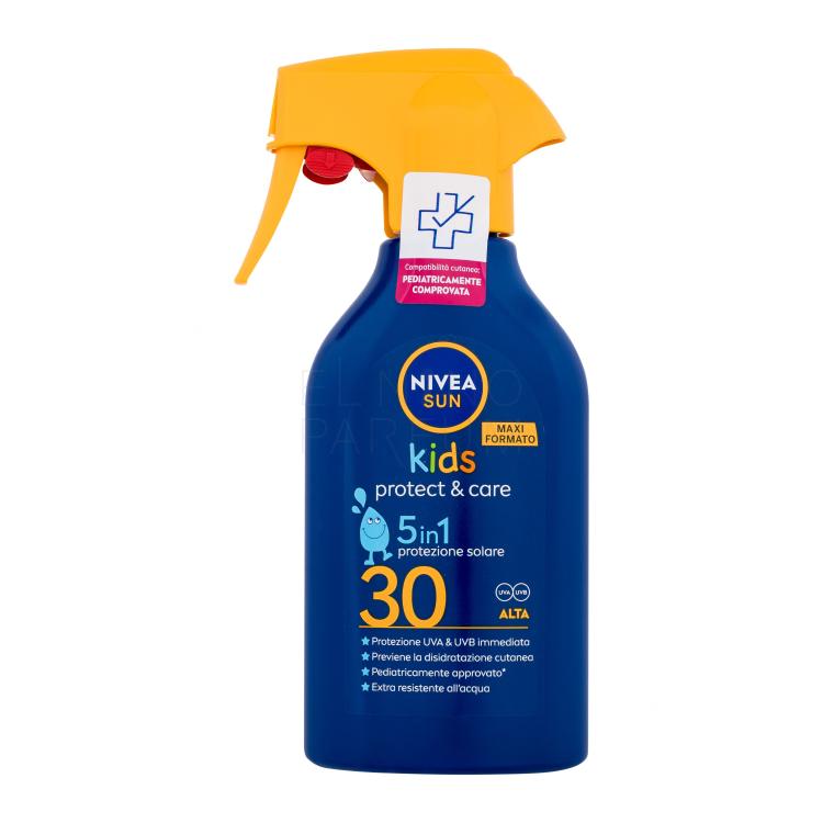 Nivea Sun Kids Protect &amp; Care Sun Spray 5 in 1 SPF30 Preparat do opalania ciała dla dzieci 270 ml