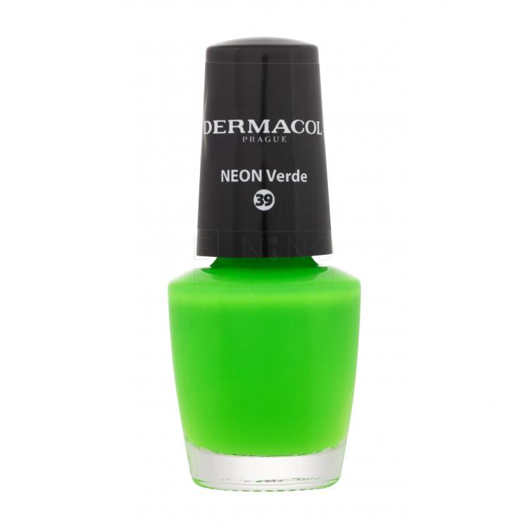 Dermacol Neon Lakier do paznokci dla kobiet 5 ml Odcień 39 Neon Verde