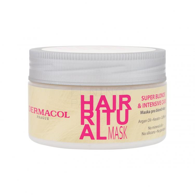 Dermacol Hair Ritual Super Blonde Mask Maska do włosów dla kobiet 200 ml