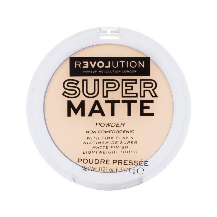 Revolution Relove Super Matte Powder Puder dla kobiet 6 g Odcień Translucent
