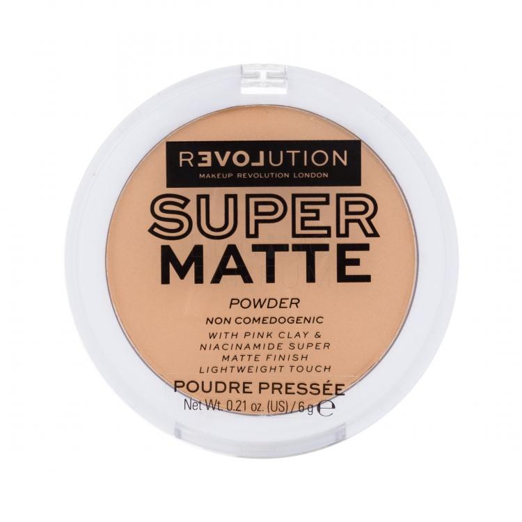 Revolution Relove Super Matte Powder Puder dla kobiet 6 g Odcień Warm Beige