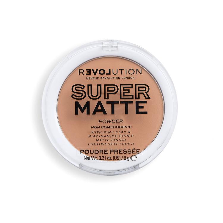 Revolution Relove Super Matte Powder Puder dla kobiet 6 g Odcień Tan