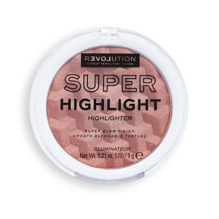 Revolution Relove Super Highlight Rozświetlacz dla kobiet 6 g Odcień Raspberry