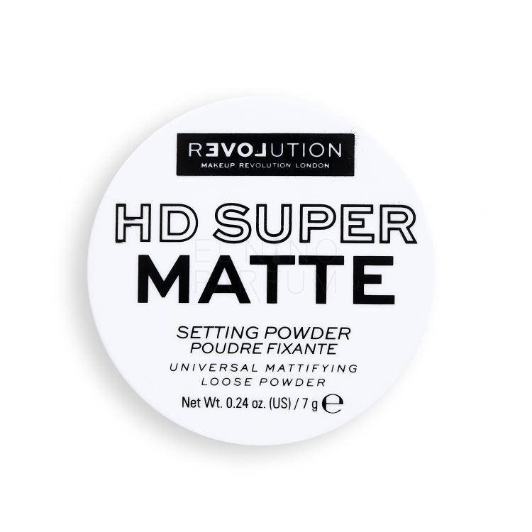 Revolution Relove Super HD Matte Setting Powder Puder dla kobiet 7 g
