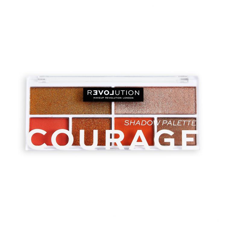 Revolution Relove Colour Play Shadow Palette Cienie do powiek dla kobiet 5,2 g Odcień Courage