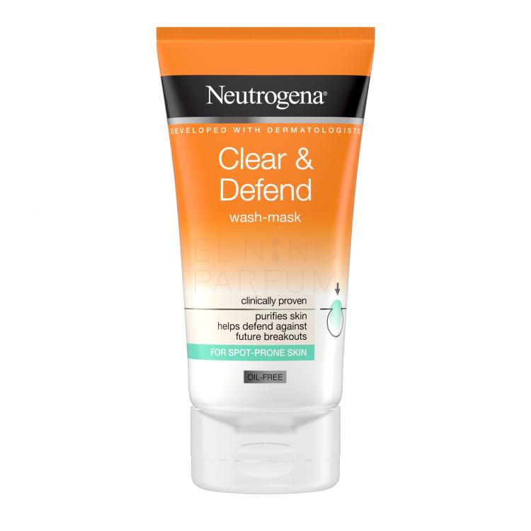 Neutrogena Clear &amp; Defend Wash-Mask Maseczka do twarzy 150 ml