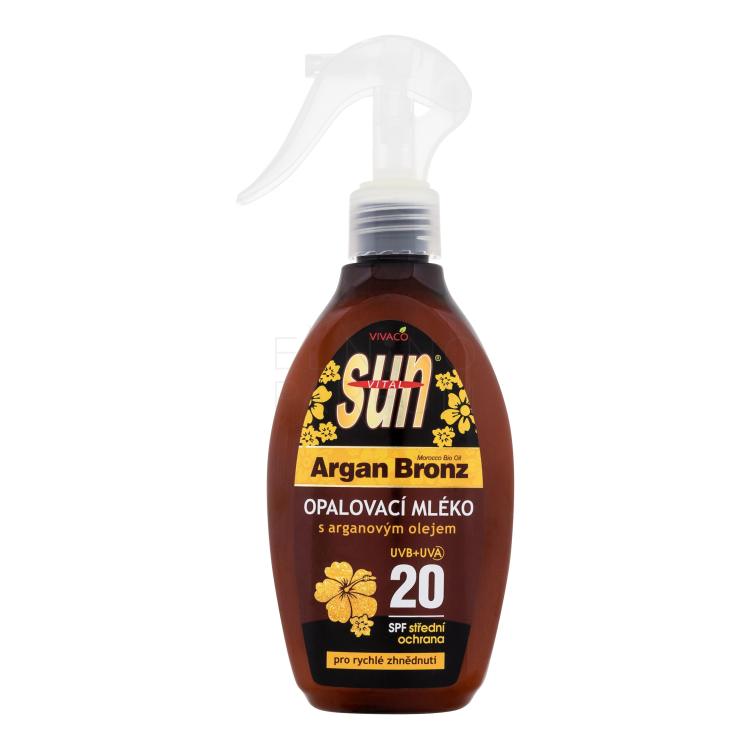 Vivaco Sun Argan Bronz Suntan Lotion SPF20 Preparat do opalania ciała 200 ml