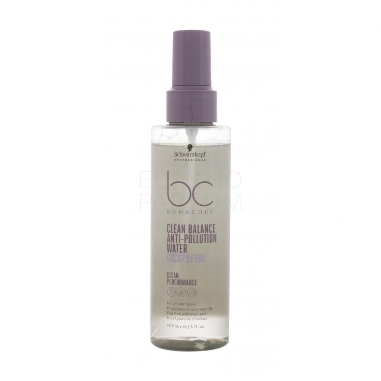 Schwarzkopf Professional BC Bonacure Clean Balance Tocopherol Anti-Pollution Water Pielęgnacja bez spłukiwania dla kobiet 150 ml