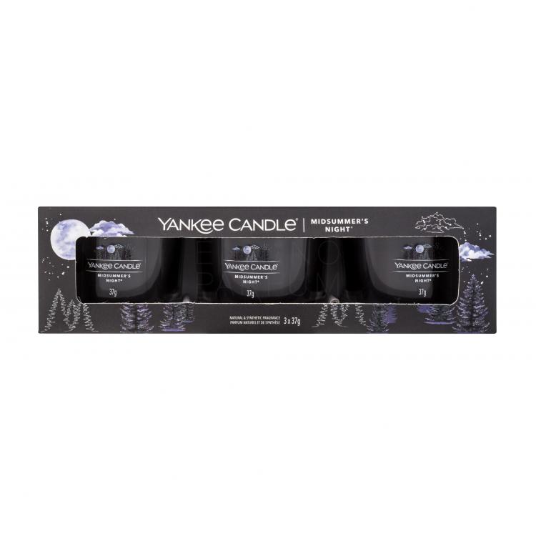 Yankee Candle Midsummer´s Night Zestaw Świeczka zapachowa 3 x 37 g