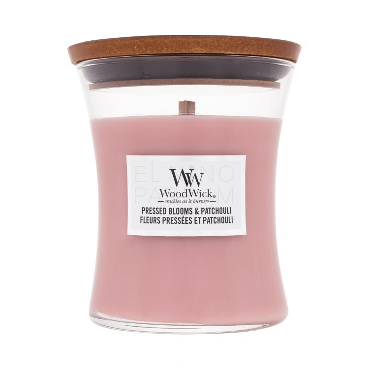 WoodWick Pressed Blooms &amp; Patchouli Świeczka zapachowa 275 g