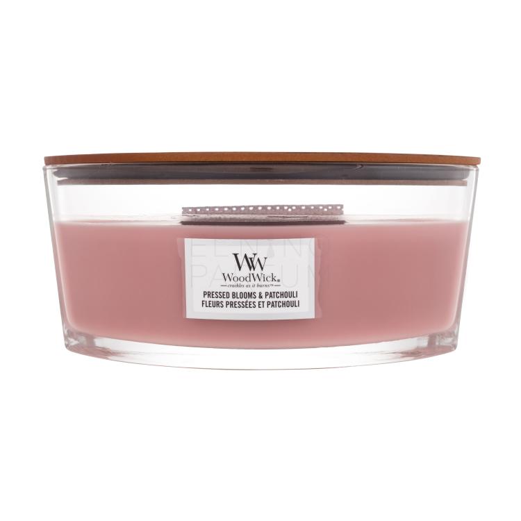 WoodWick Pressed Blooms &amp; Patchouli Świeczka zapachowa 453,6 g