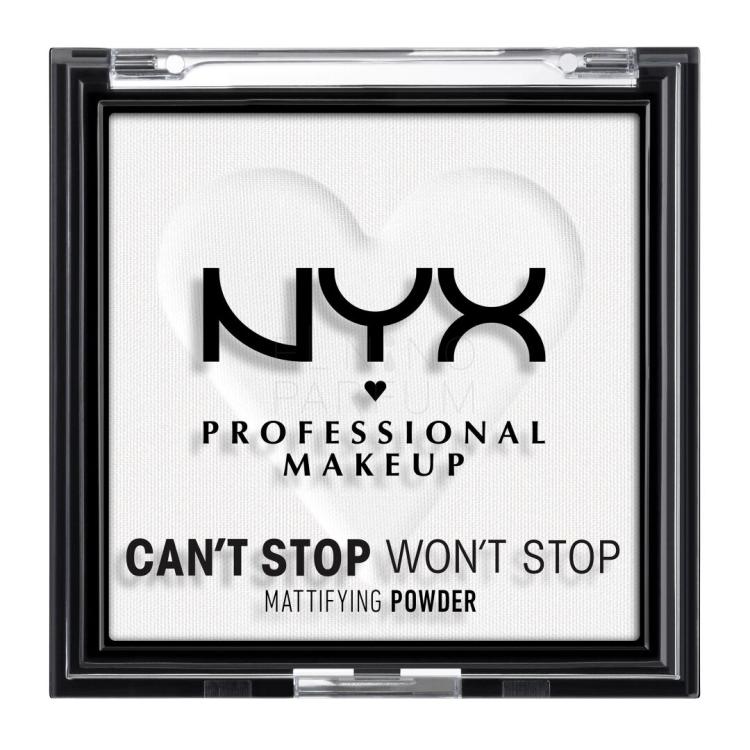 NYX Professional Makeup Can&#039;t Stop Won&#039;t Stop Mattifying Powder Puder dla kobiet 6 g Odcień 11 Bright Translucent