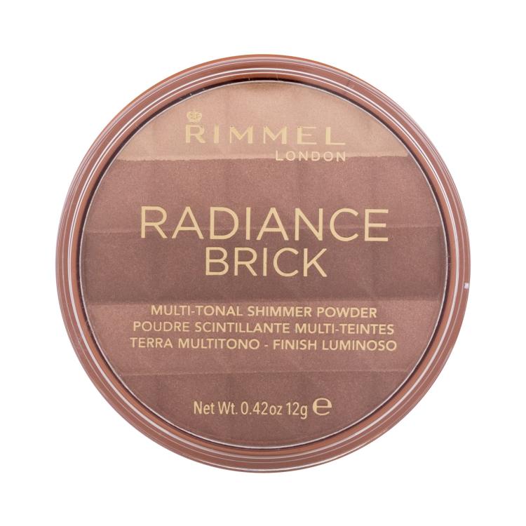 Rimmel London Radiance Brick Bronzer dla kobiet 12 g Odcień 002 Medium