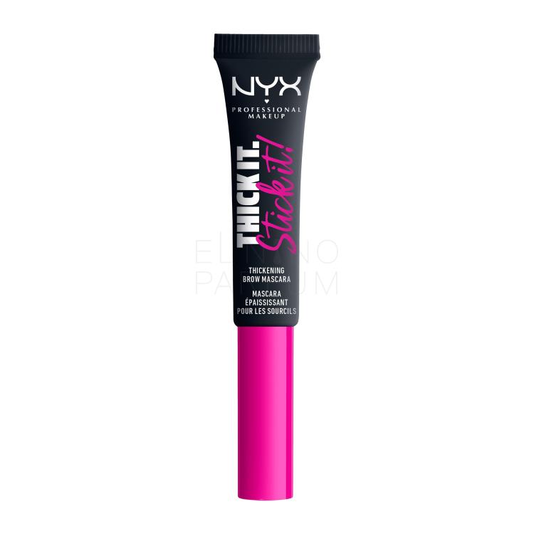NYX Professional Makeup Thick It Stick It! Tusz do brwi dla kobiet 7 ml Odcień 08 Black