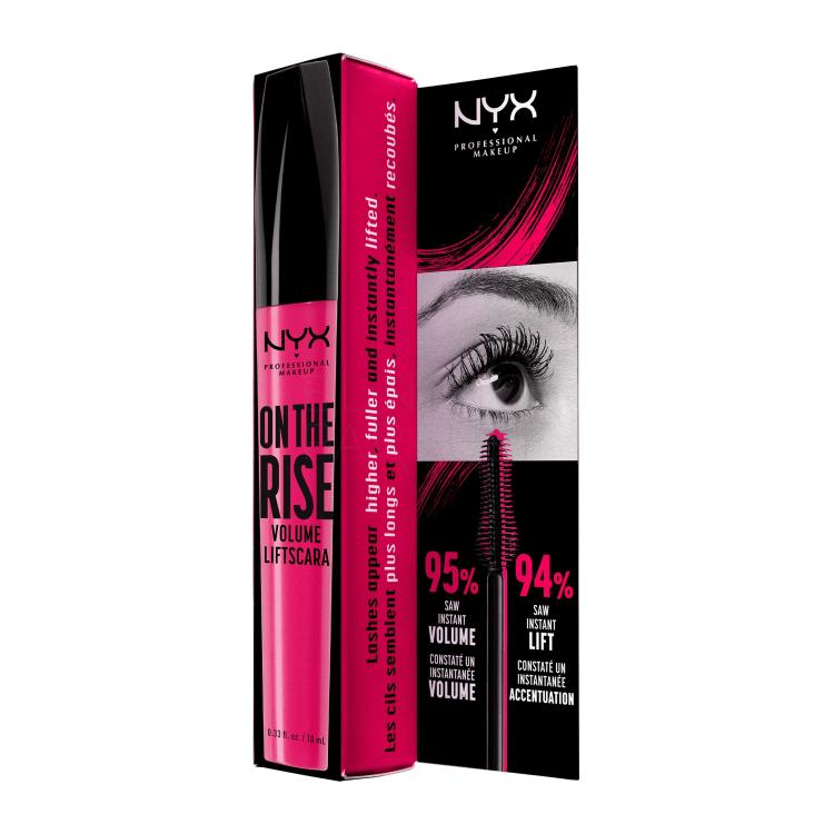 NYX Professional Makeup On The Rise Tusz do rzęs dla kobiet 10 ml Odcień 01 Black