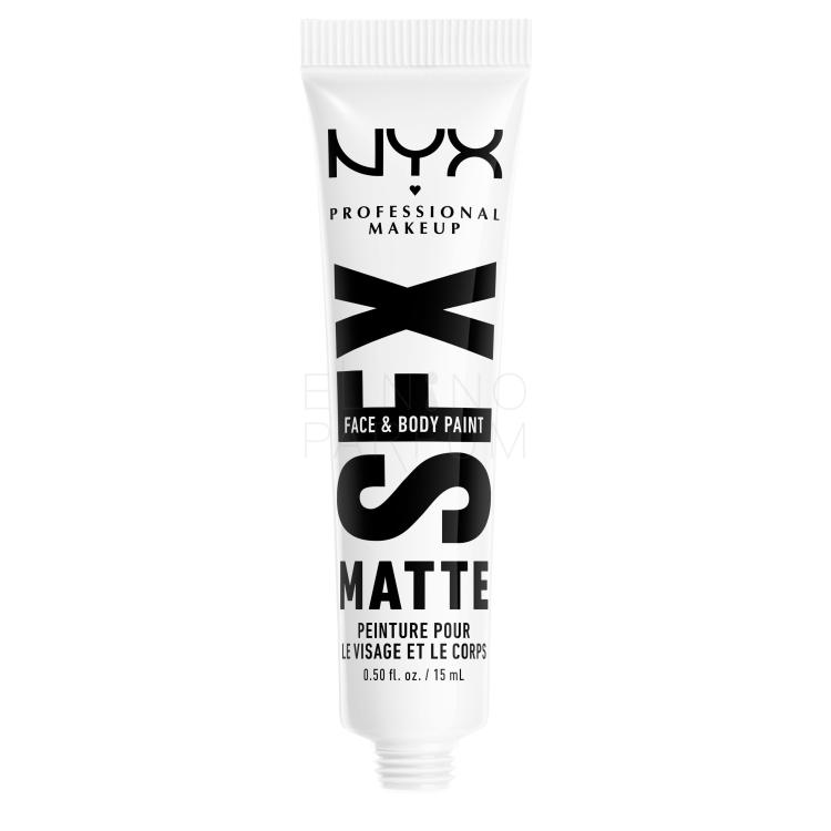 NYX Professional Makeup SFX Face And Body Paint Matte Podkład dla kobiet 15 ml Odcień 06 White Frost