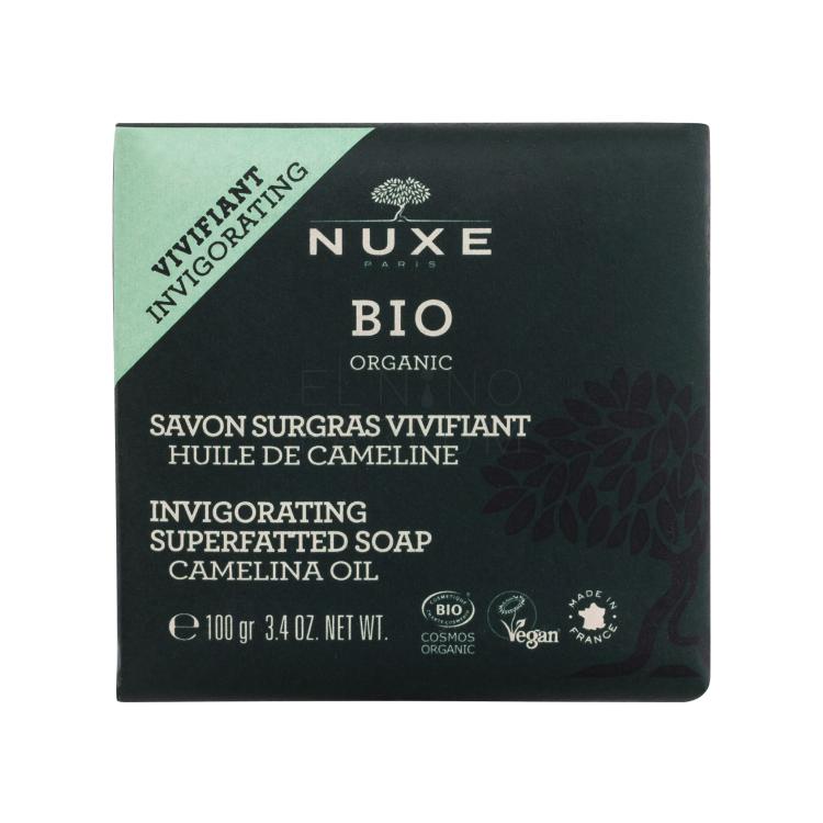 NUXE Bio Organic Invigorating Superfatted Soap Camelina Oil Mydło w kostce dla kobiet 100 g