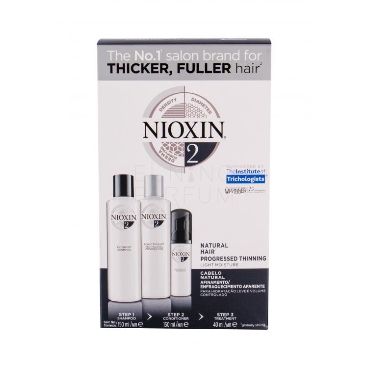 Nioxin System 2 Zestaw dla kobiet 150ml System 2 Cleanser Shampoo + 150ml System 2 Scalp Revitaliser Conditioner + 40ml System 2 Scalp Treatment