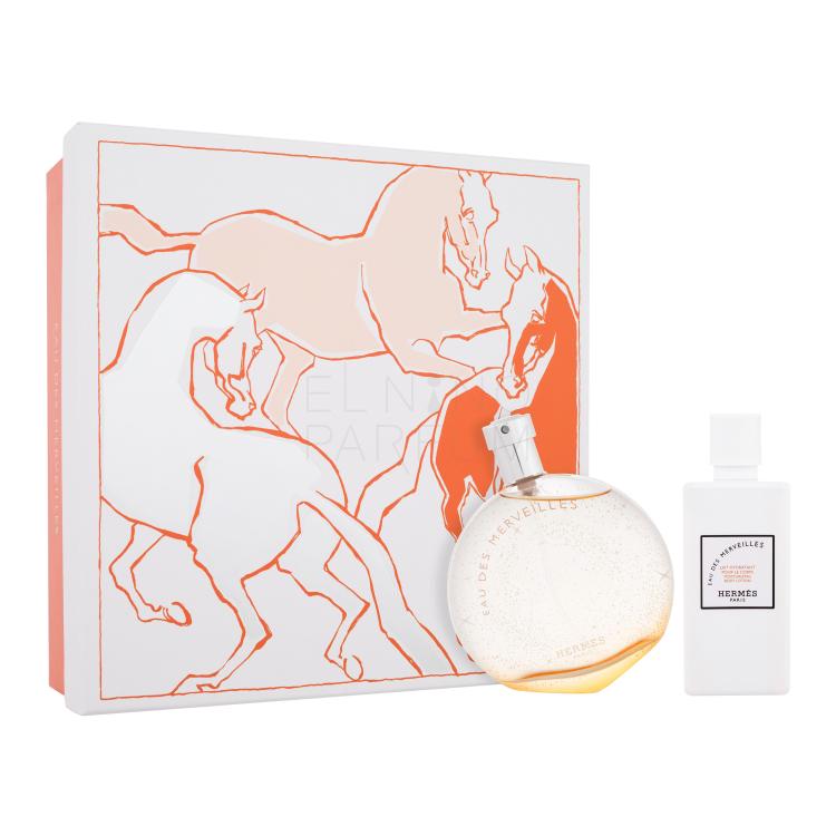 Hermes Eau Des Merveilles Zestaw EDT 100 ml + mleczko do ciała 80 ml