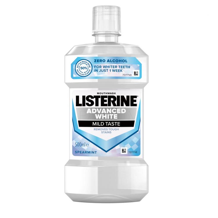 Listerine Advanced White Mild Taste Mouthwash Płyn do płukania ust 500 ml