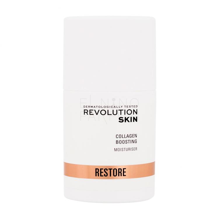 Revolution Skincare Restore Collagen Boosting Moisturiser Krem do twarzy na dzień dla kobiet 50 ml