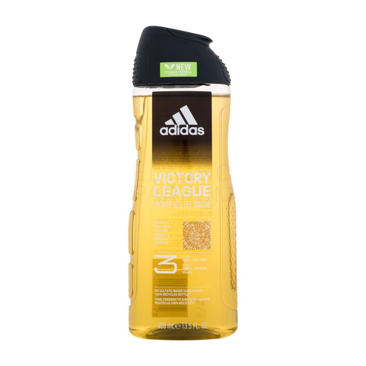 Adidas Victory League Shower Gel 3-In-1 New Cleaner Formula Żel pod prysznic dla mężczyzn 400 ml