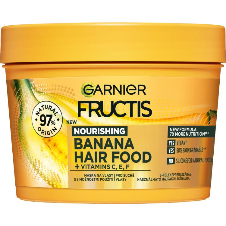 Garnier Fructis Hair Food Banana Nourishing Mask Maska do włosów dla kobiet 400 ml