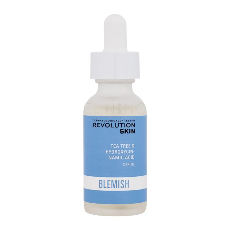 Revolution Skincare Blemish Tea Tree &amp; Hydroxycinnamic Acid Serum Serum do twarzy dla kobiet 30 ml