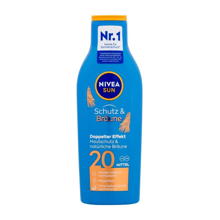 Nivea Sun Protect &amp; Bronze Sun Lotion SPF20 Preparat do opalania ciała 200 ml