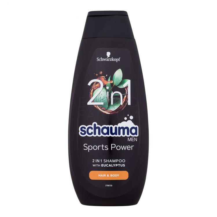 Schwarzkopf Schauma Men Sports Power 2In1 Shampoo Szampon do włosów dla mężczyzn 400 ml
