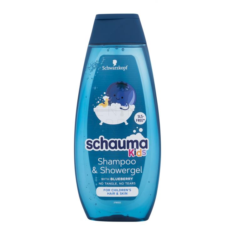 Schwarzkopf Schauma Kids Blueberry Shampoo &amp; Shower Gel Szampon do włosów dla dzieci 400 ml